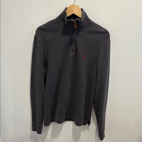 Polo Ralph Lauren Men’s Gray Quarter-Zip Pullover size Small - Picture 6 of 10